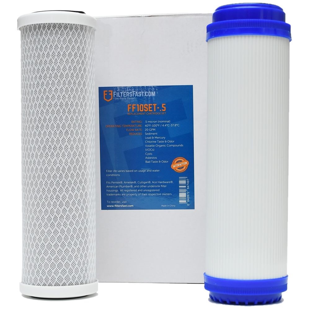 Filters Fast&reg; FF10SET-.5 Replacement for GE FXSLC Sediment & Drinking Water Filter Set