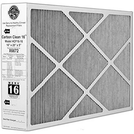 X6672 Filters Fast® Replacement for Lennox X6672 16x25x5 MERV 16 Furnace & AC Air Filter