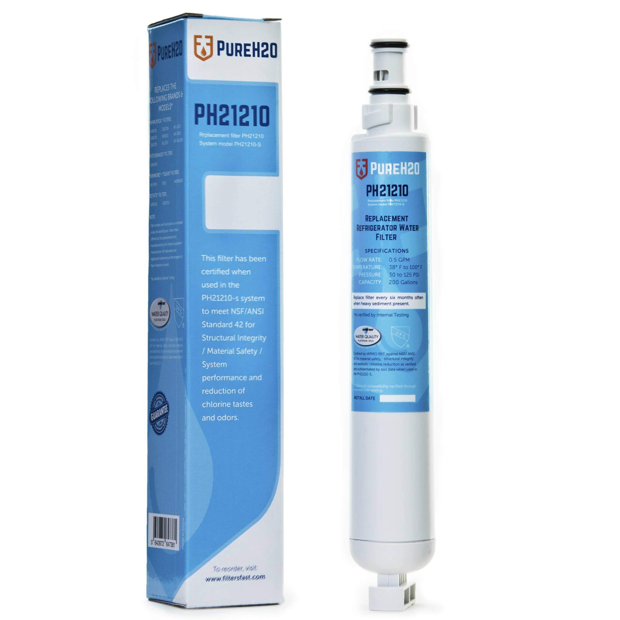 PureH2O PH21210 Replacement for Tier1 RWF1080