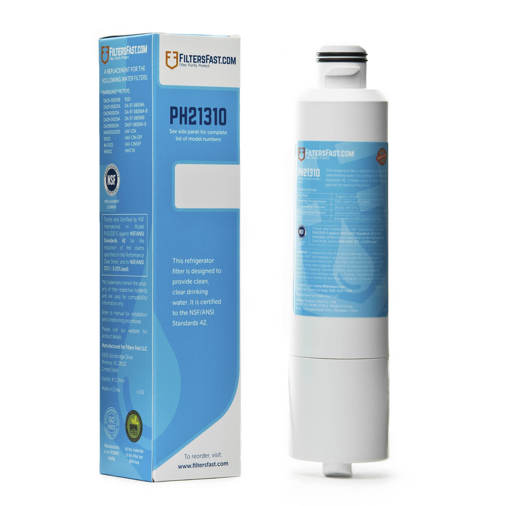Purity Pro PF-02 Filters Fast&reg; PH21310 Replacement for Purity Pro PF-02
