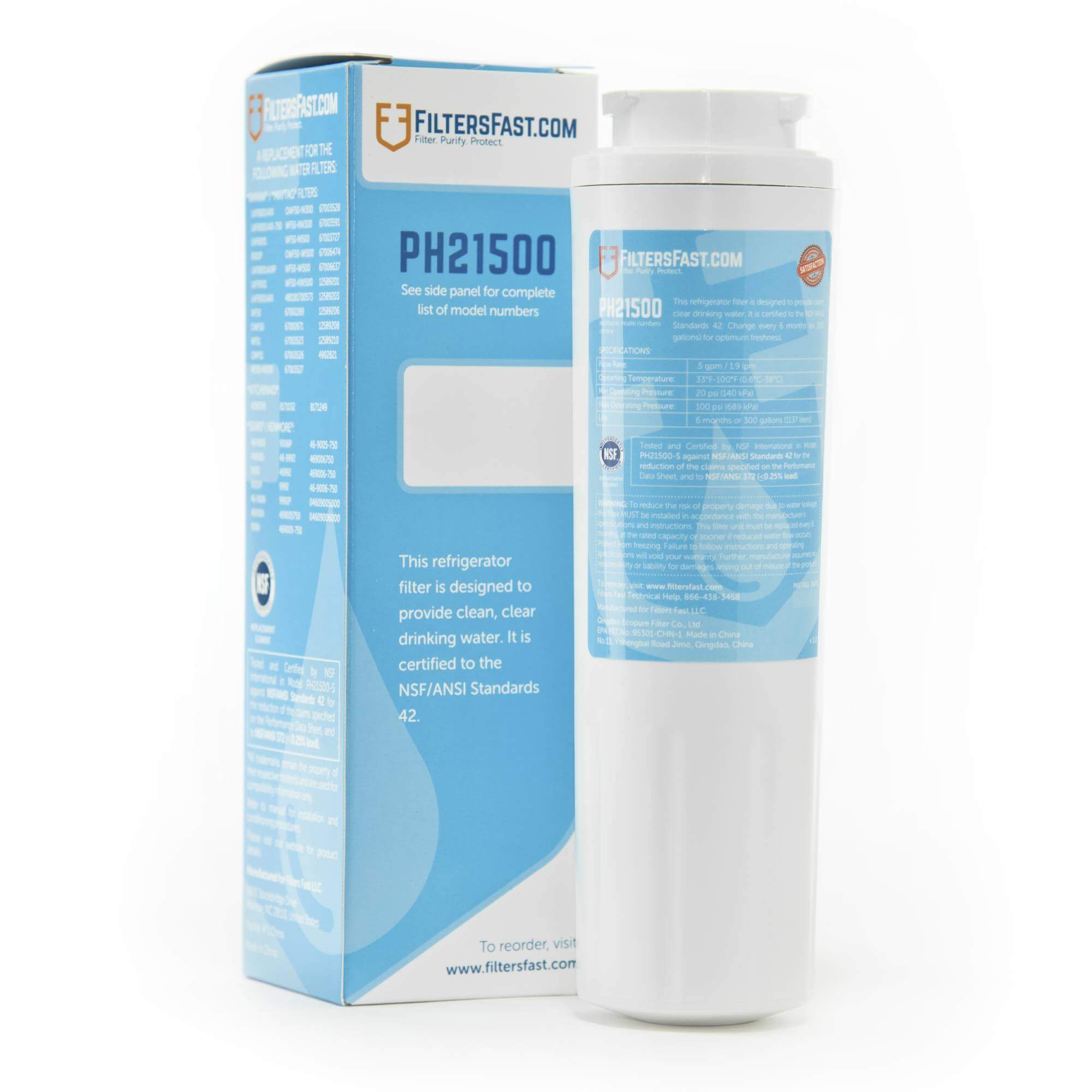 Filters Fast® PH21500 Replacement for EcoAqua EFF-6007A