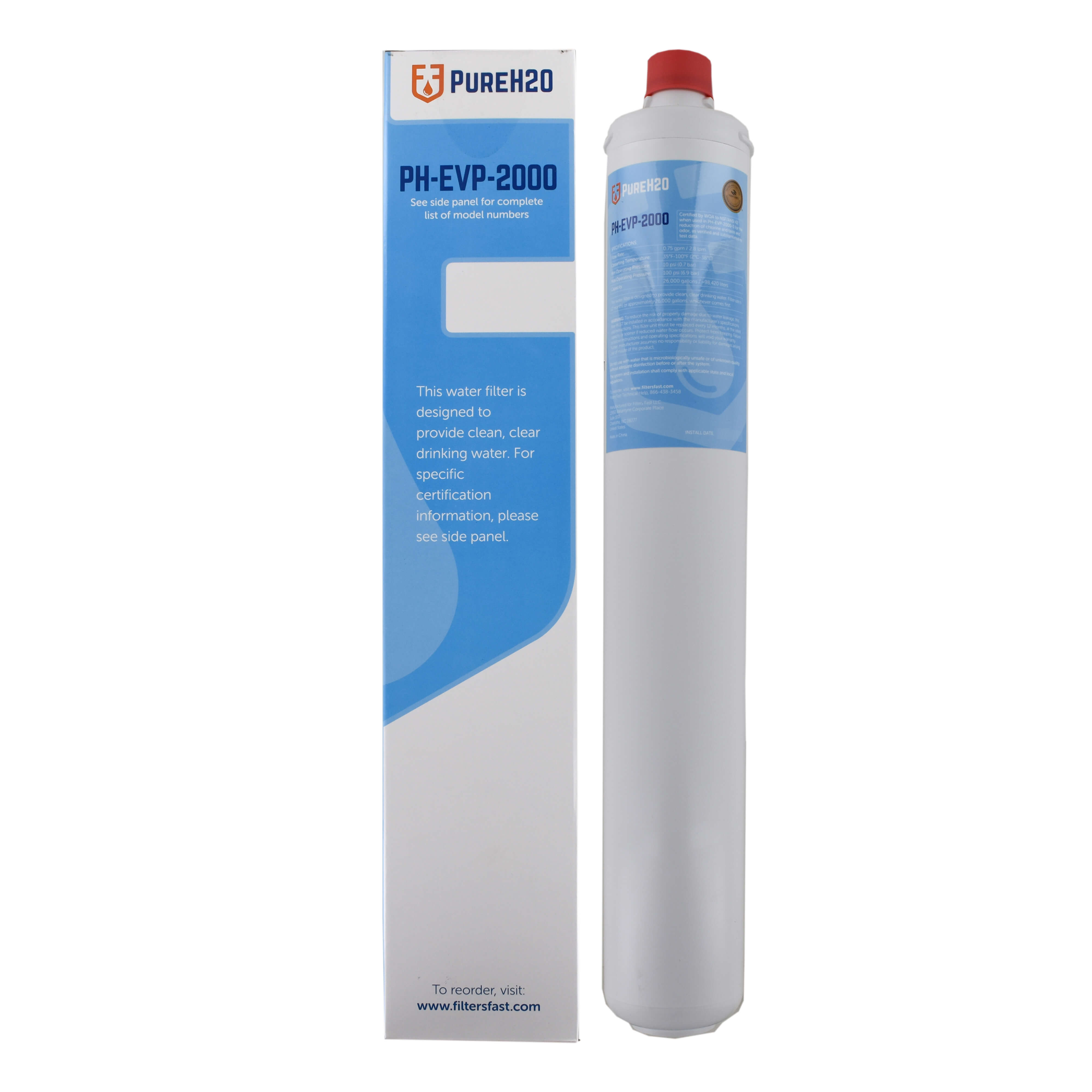 EV9612-22, i2000(2) PureH2O Replacement for Everpure EV9612-22, i2000(2) Insurice Water Filter